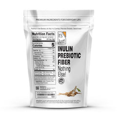 It's Just! Chicory root powder with a measuring scoop for easy daily use.