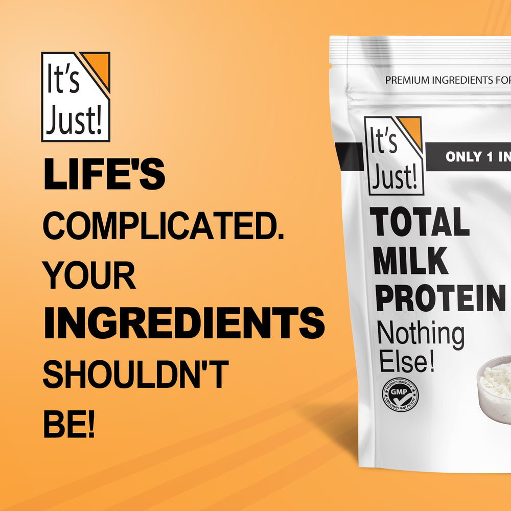 It's Just! MPC-85 no added sugar, pure protein base.