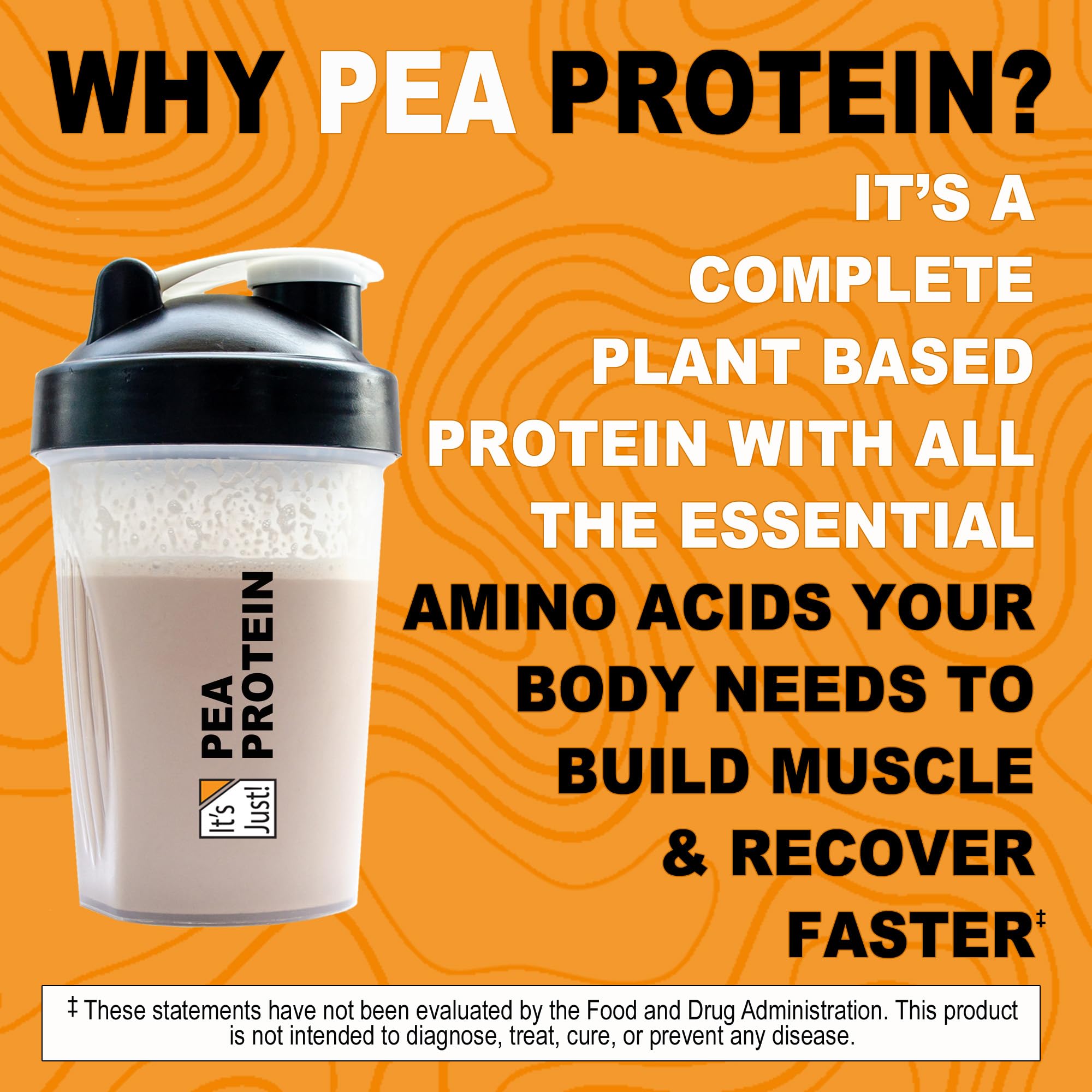 It's Just! Pea Protein Powder in a smoothie bowl adding plant-based energy.