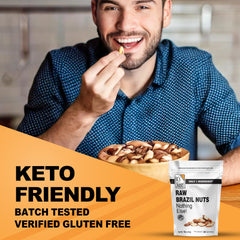 It's Just! Raw Brazil Nuts serving bowl highlighting crunchy texture