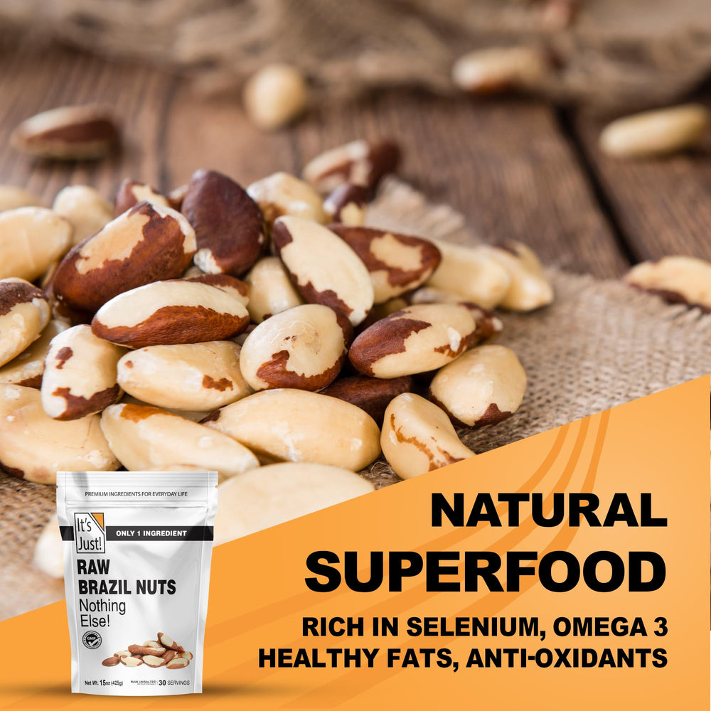 It's Just! Raw Brazil Nuts trail mix idea for outdoor snacking