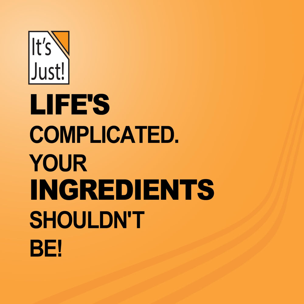 It's Just! Sodium Citrate non-GMO seal signals trusted, versatile culinary uses.