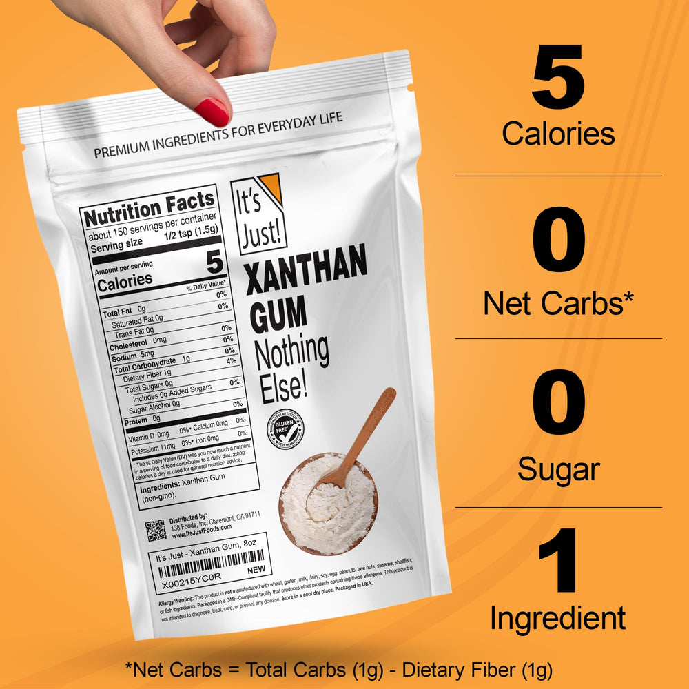 It's Just! Xanthan Gum adds viscosity to homemade cosmetics.