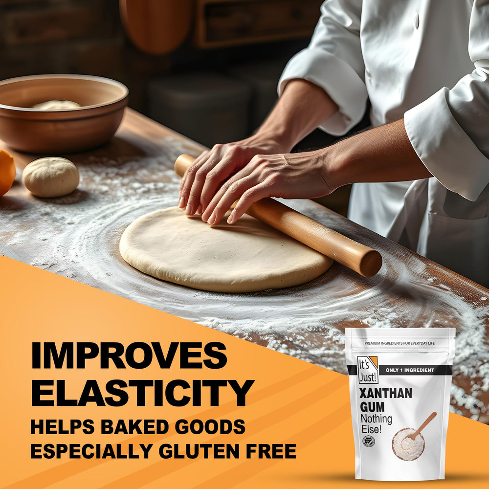 It's Just! Xanthan Gum thickens soups to velvety texture.