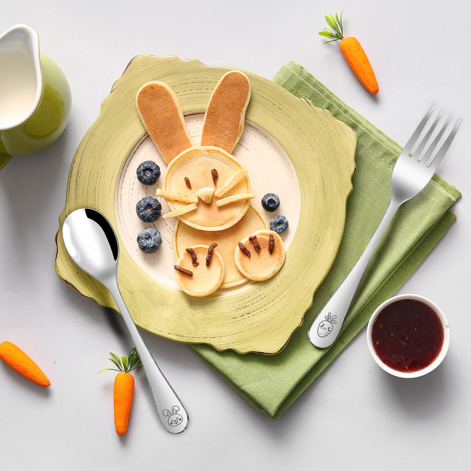 ITITT gift-ready toddler silverware set, ideal for baby showers and birthdays.