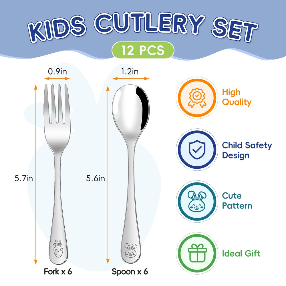 ITITT toddler utensils safety edge close-up, showcasing smooth, kid-friendly design.