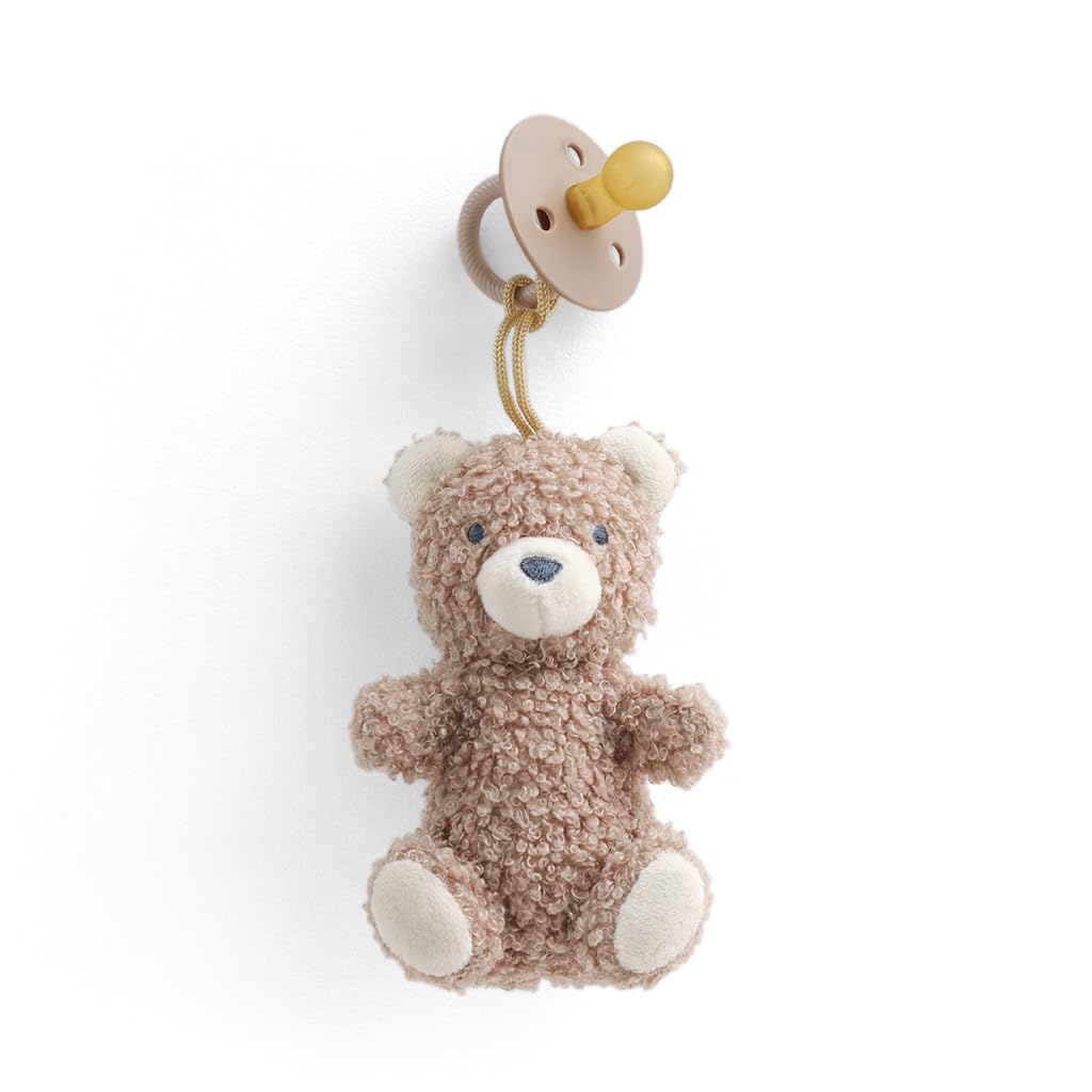 Itzy Ritzy Bitzy Pal pacifier with bear lovey offers soothing comfort for baby