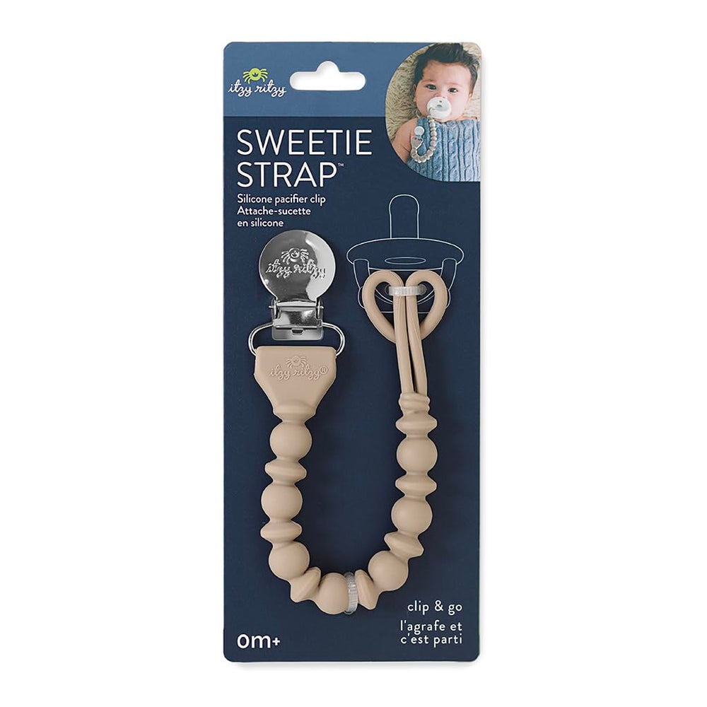 Itzy Ritzy BPA- and PVC-free silicone clip promotes safe, easy attachment
