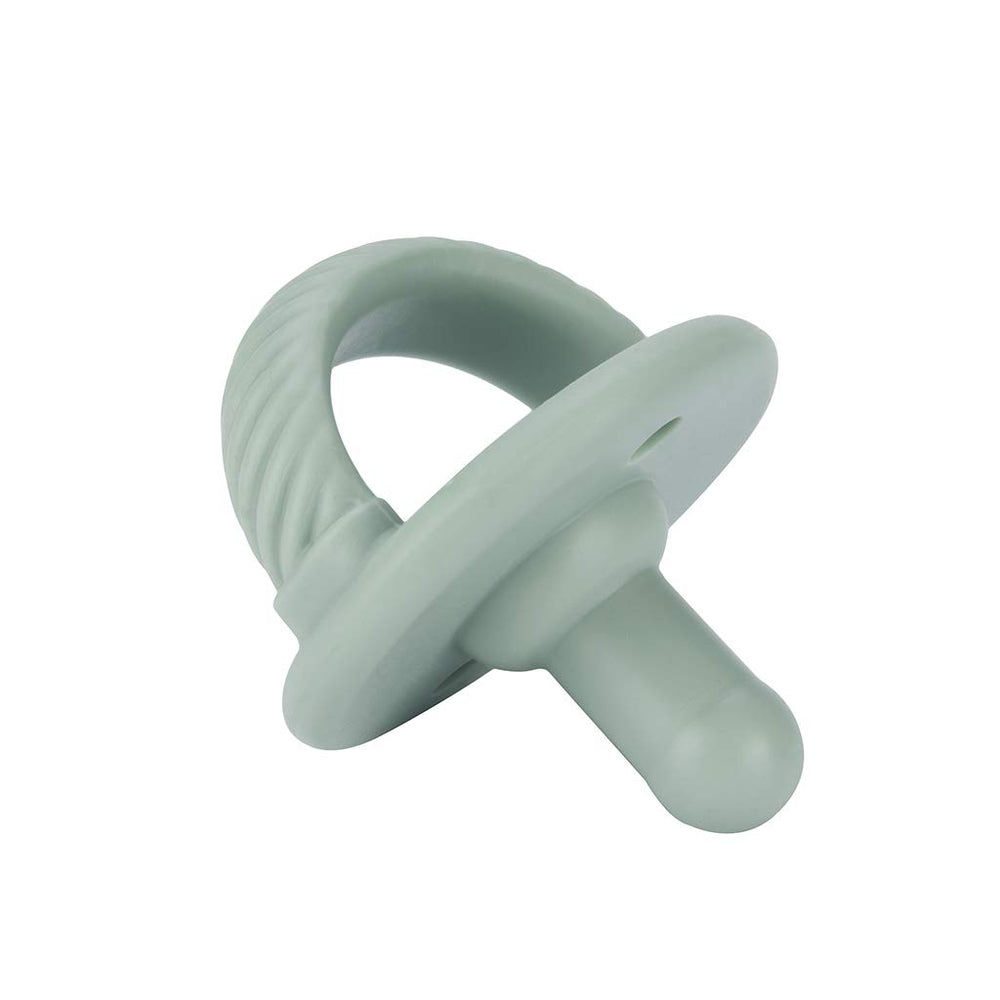 Braid-detail collapsible handle on Itzy Ritzy pacifier