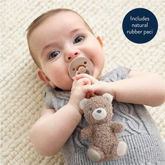 Itzy Ritzy natural rubber pacifier with cherry nipple for calm soothing