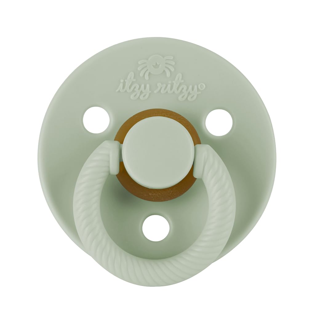 Itzy Ritzy pacifier with cable style handle on the plastic stem