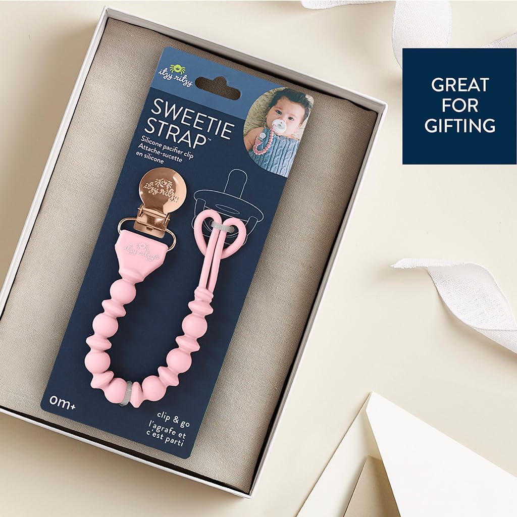 Itzy Ritzy pacifier clip made without BPA or PVC for safer everyday use.