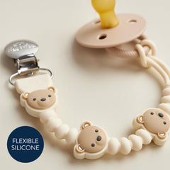 Itzy Ritzy clip highlights beaded cord detail for added style and security