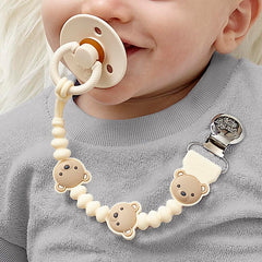 Itzy Ritzy pacifier clip features a one-piece design for snag-free use