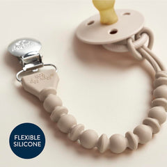 Itzy Ritzy universal-fit silicone clip works with most pacifiers, teethers, and small toys