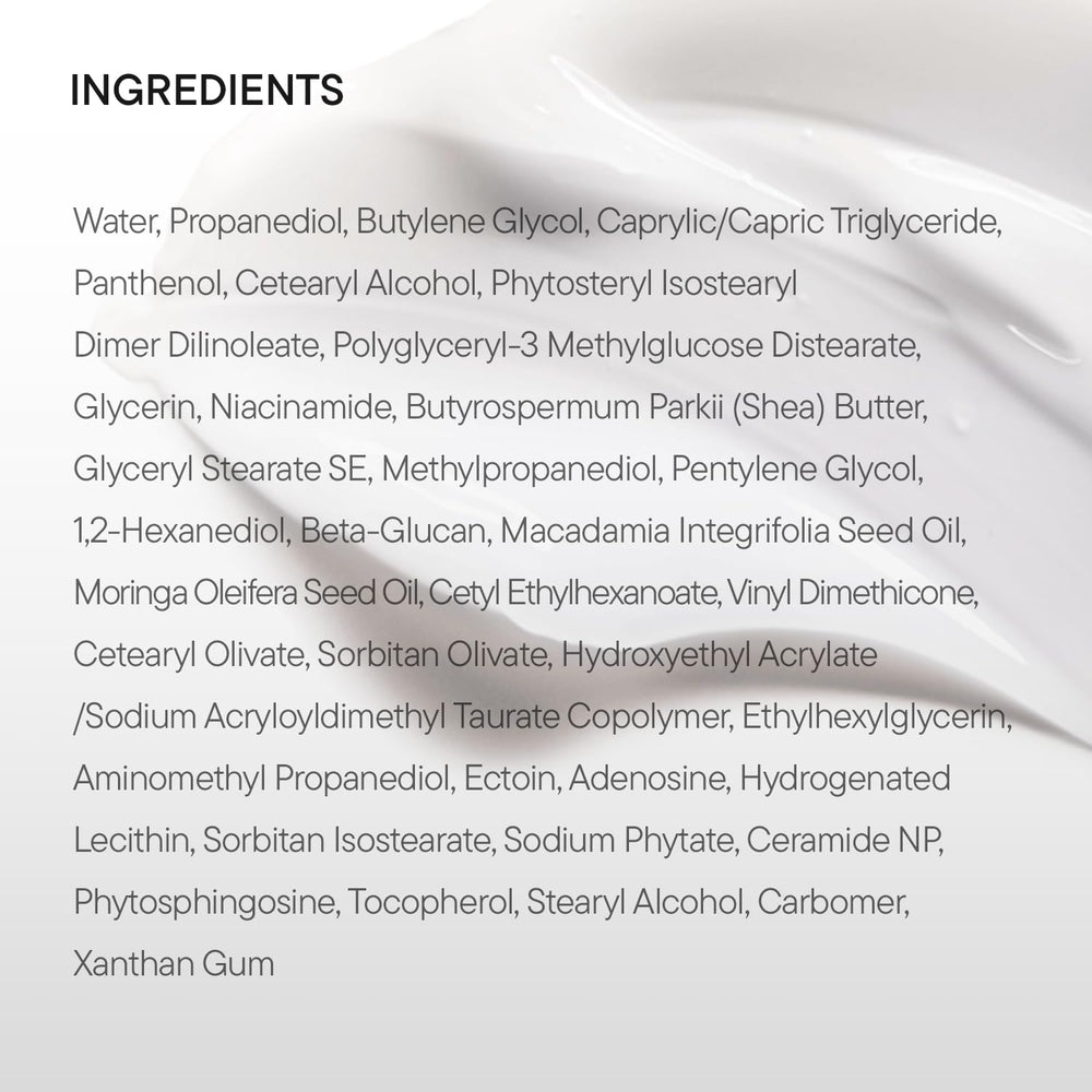 IUNIK Beta-Glucan Non-Sticky Deep Moisture Cream box packaging for display.