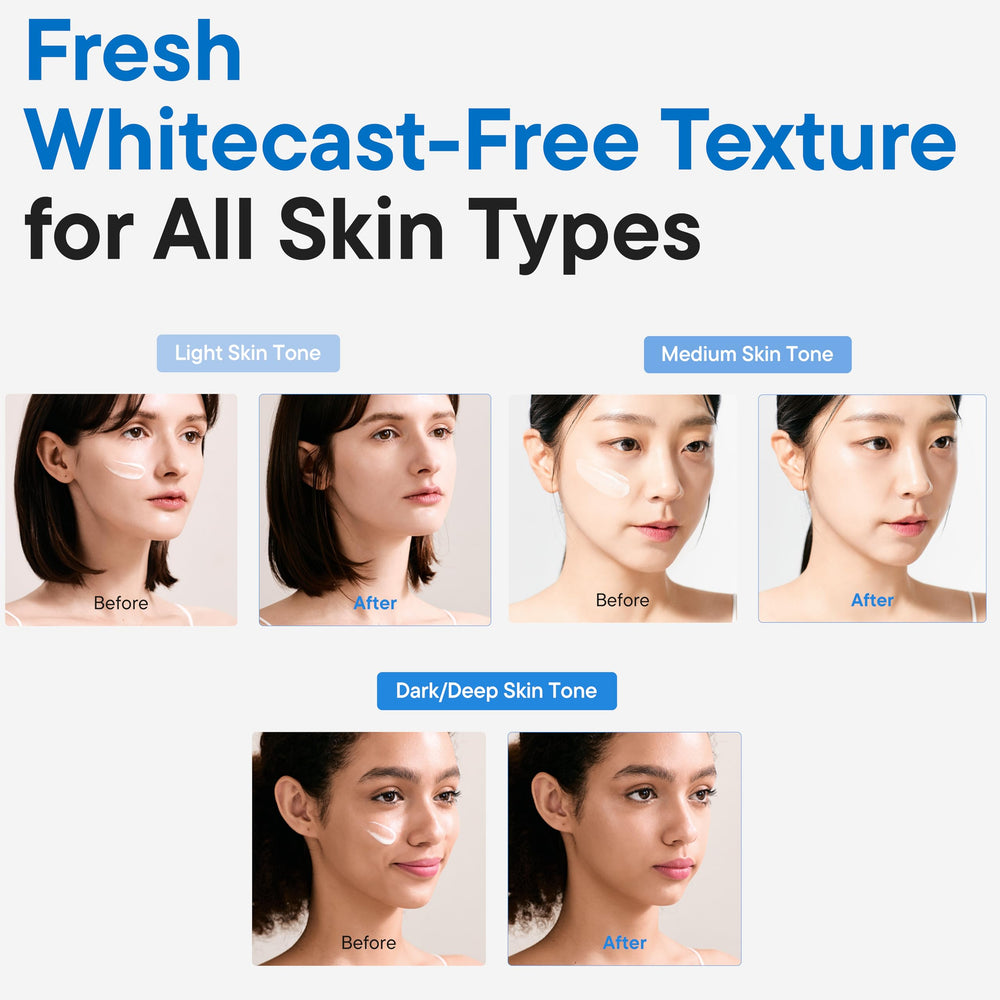 IUNIK Beta-Glucan Water Barrier sunscreen being applied to the face