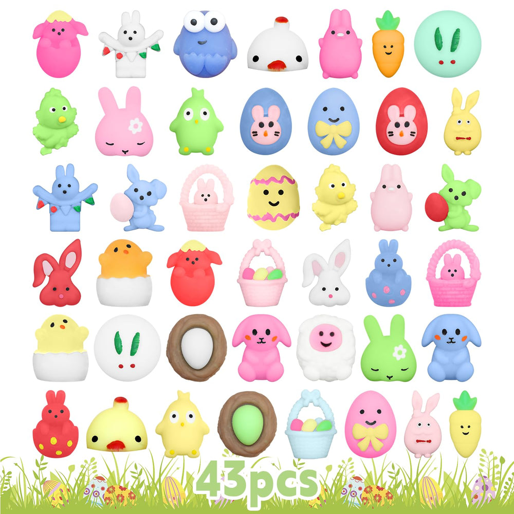 IUULOB Easter Mochi Squishy bunny-face sparks imaginative play