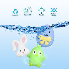 IUULOB Easter Mochi Squishy egg-pattern for soothing squeezes during study