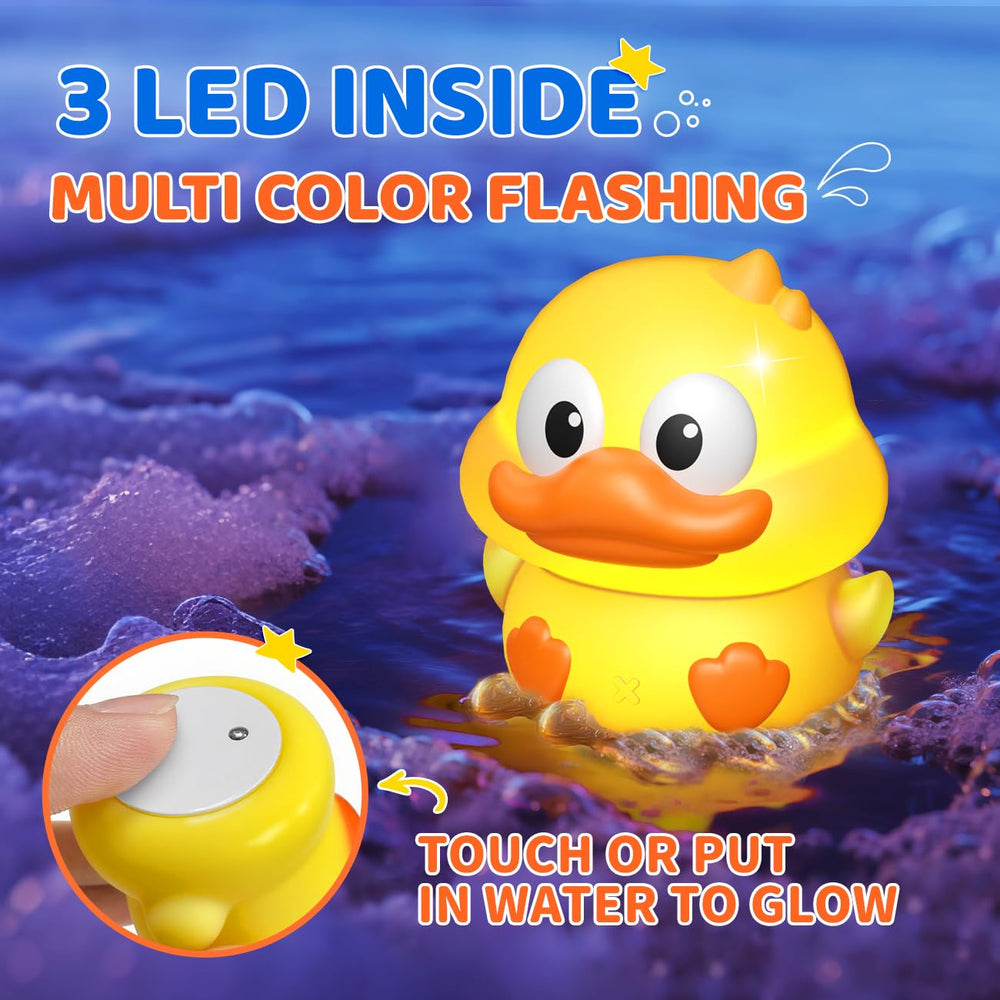 iValea light-up sheep bath toy glows softly for calming sensory play.