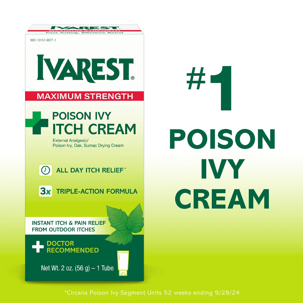 Ivarest cream drying on skin after application indicates long-lasting protection.