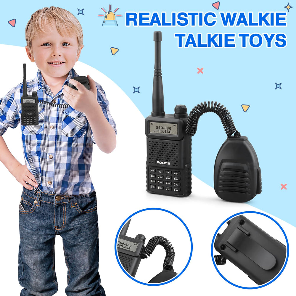 IVENRXIU Police Toys keys complete the pretend officer toolkit.