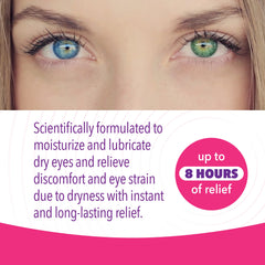 iVIZIA preservative-free formulation, gentle moisture for irritated eyes.