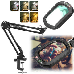 IVMAIE 10X rectangular glass lens offers sharp detail for precise sewing and jewelry work.