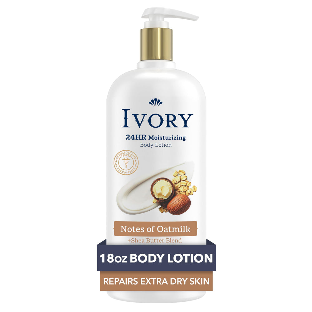 Ivory hand and body lotion texture close-up showing a smooth, non-greasy finish.