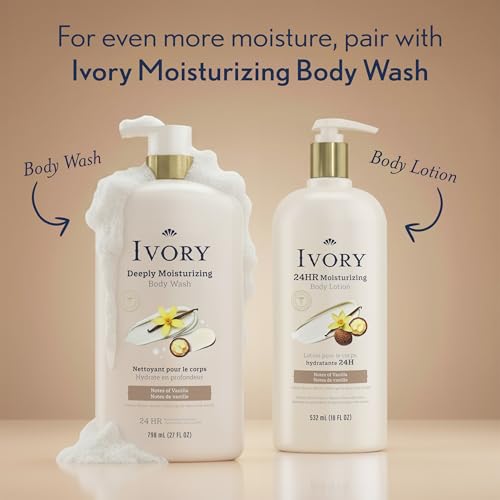 Ivory hand and body lotion parabens and phthalates-free formula.