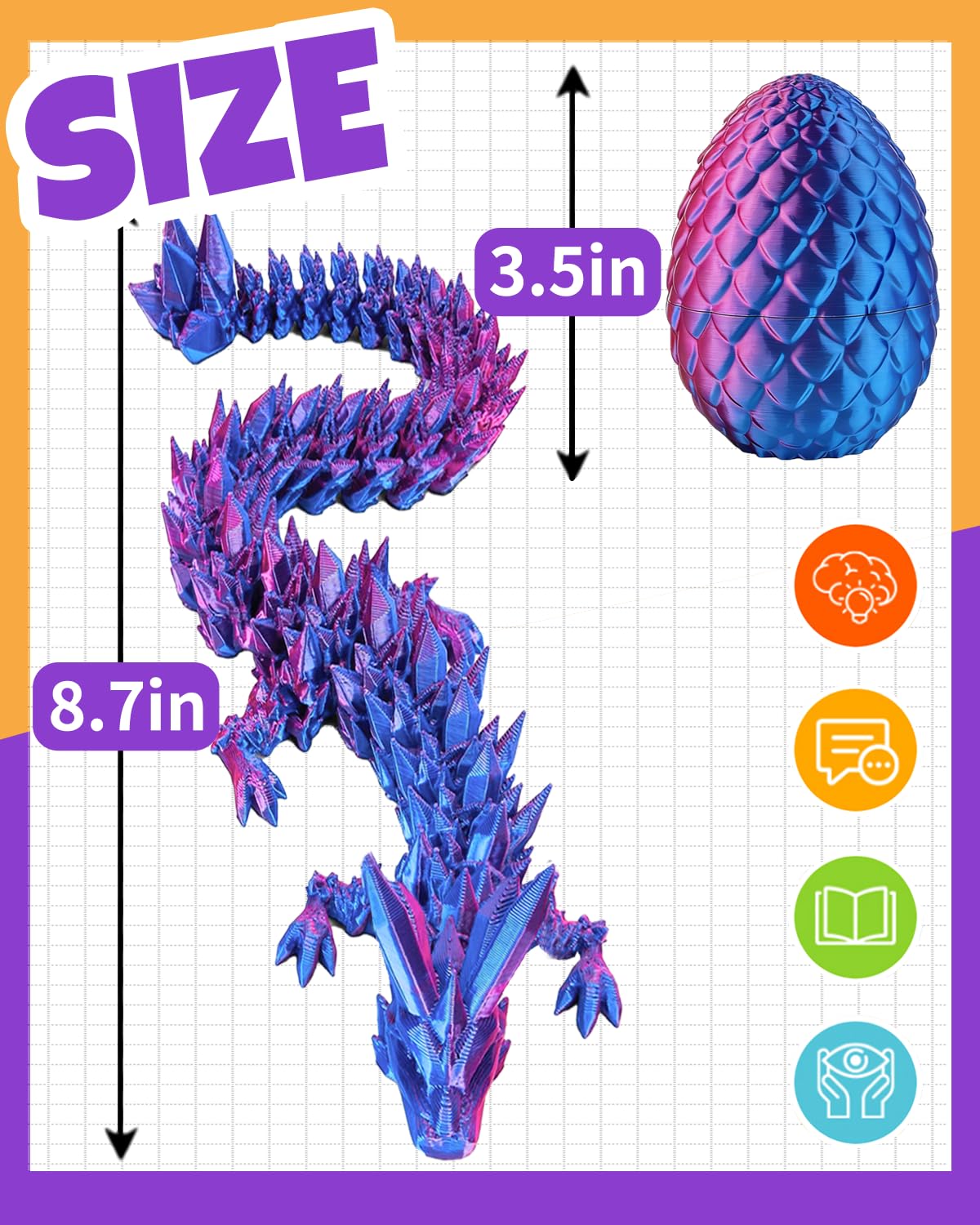 Ivrmtal dragon gift is ideal for birthdays or holidays with a unique, imaginative surprise.