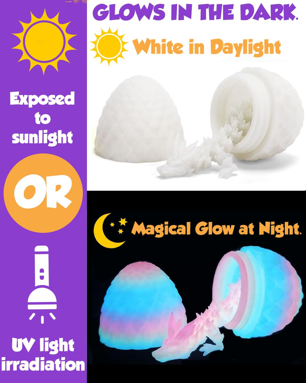 Ivrmtal crystal dragon twist-bend design encourages hands-on storytelling and fine motor play.