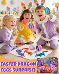 Ivrmtal 3D-printed dragon inside offers a collectible toy for imaginative play.