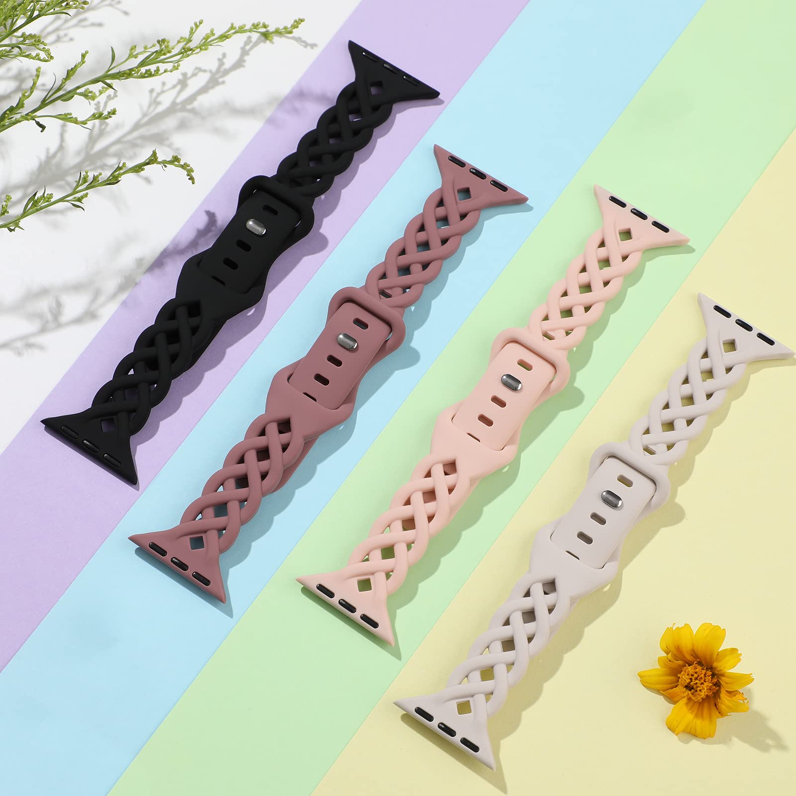 iWabcertoo metal buckle closure keeps the band secure during activities.