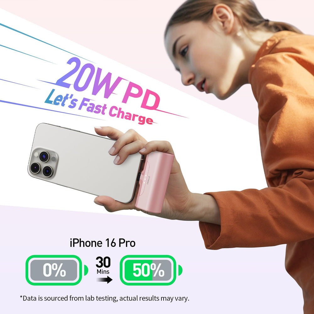 iWALK 20W USB-C charger for fast on-the-go charging