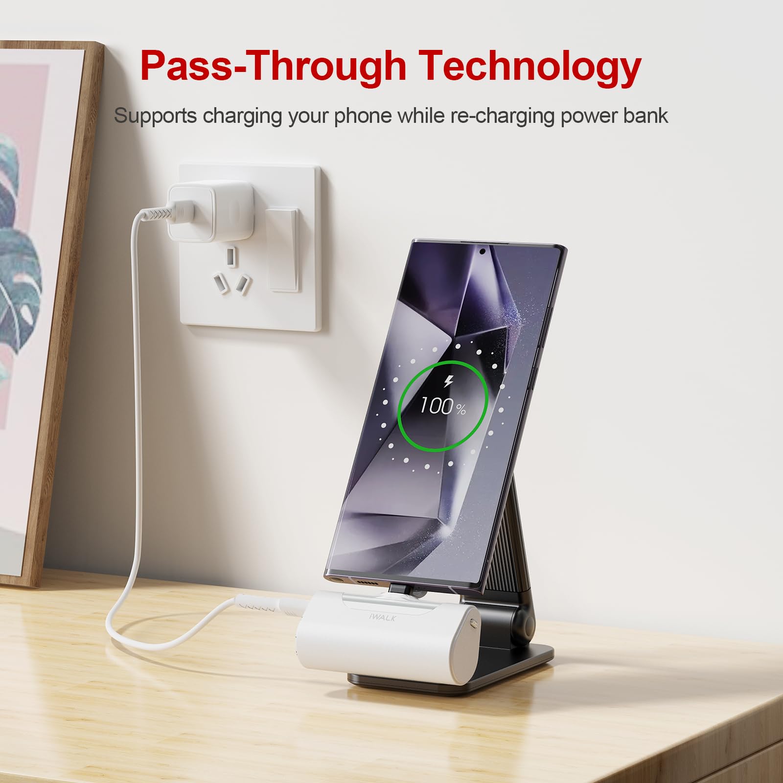 iwalk LED indicator with soft glow for clear charge status