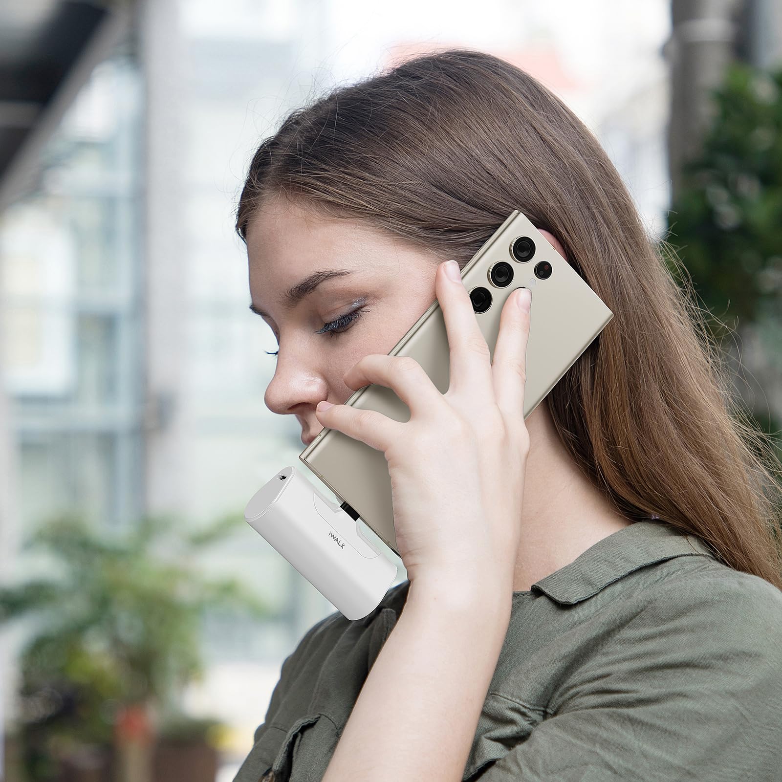 iwalk travel-friendly compact charger fits in purse or pocket