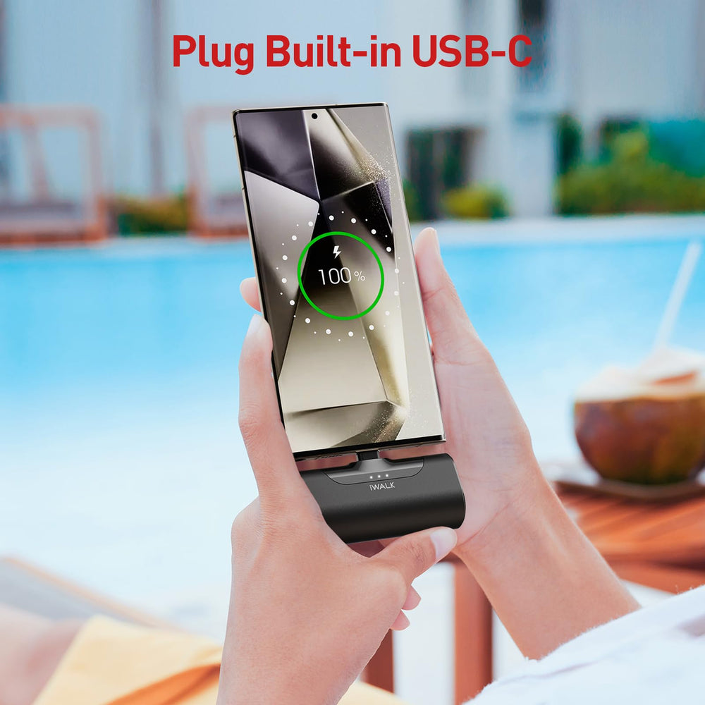 iWALK USB-C port supports broad compatibility for iPhone, Galaxy, Pixel
