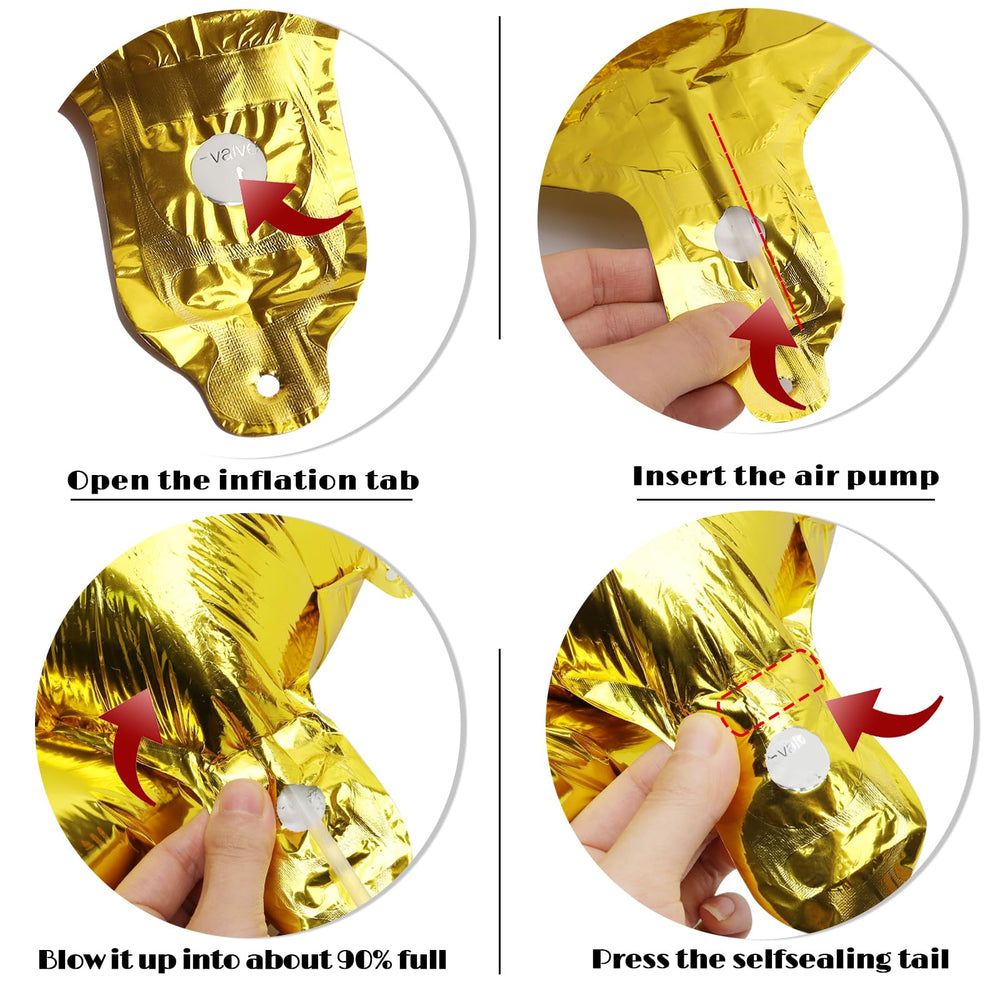 IWERP gold birthday decor backdrop offers warm, festive ambiance