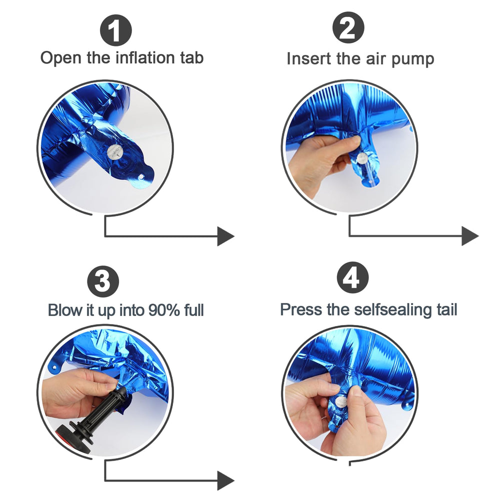 IWERP balloon with attached strings for easy hanging.