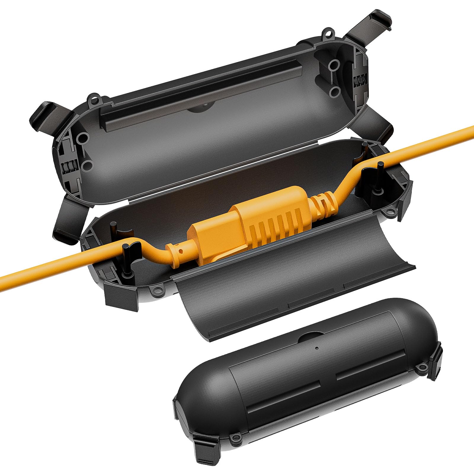 iwillink waterproof outdoor cover with a secure top lid for splash-safe connections.
