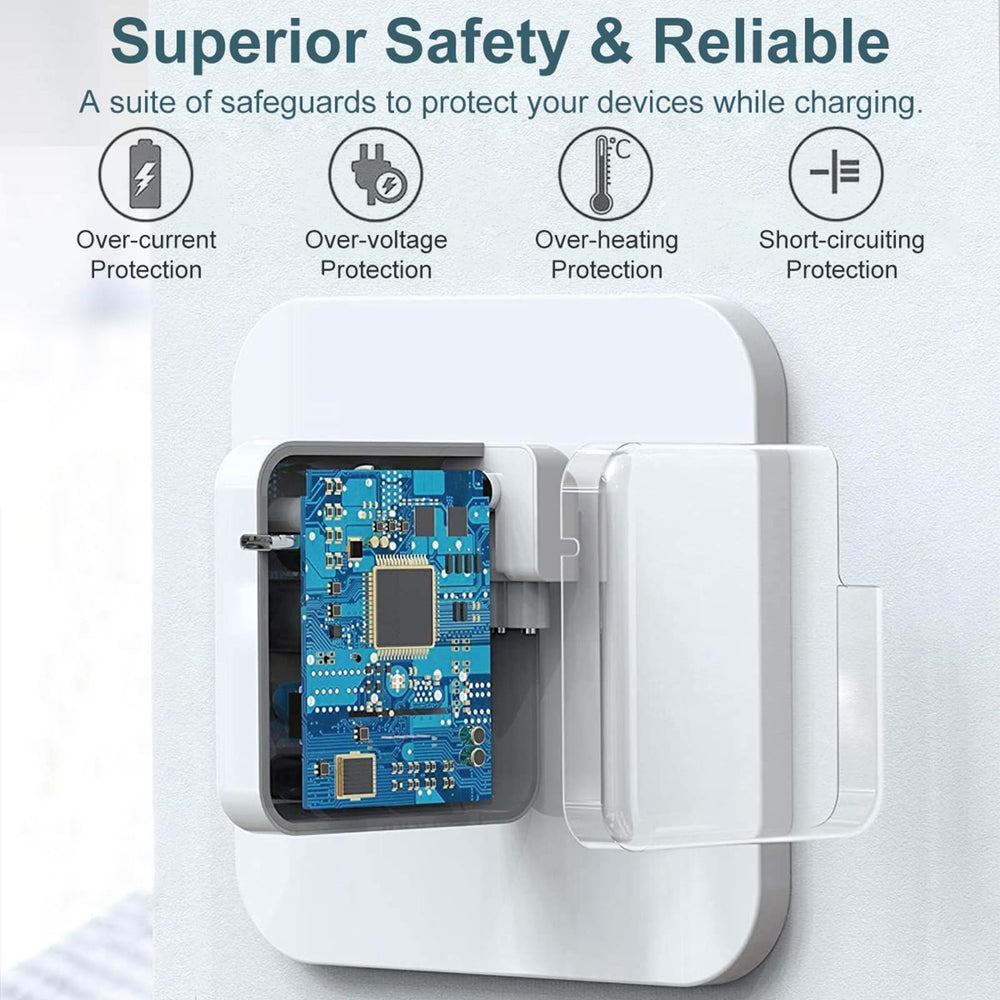 ixcv 118W USB-C charger compact size for easy travel and office use.