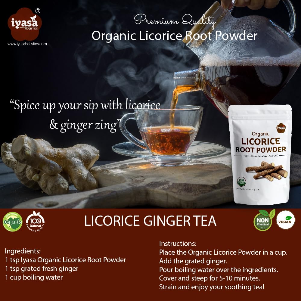 Iyasa Holistics licorice root powder as a natural flavoring for treats.