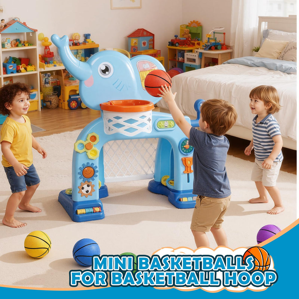 Iyoyo family-friendly playtime with versatile indoor-outdoor basketball set