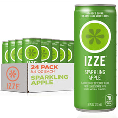 IZZE Apple Sparkling Juice 8.4 oz can with crisp real fruit flavor for anytime refreshment.