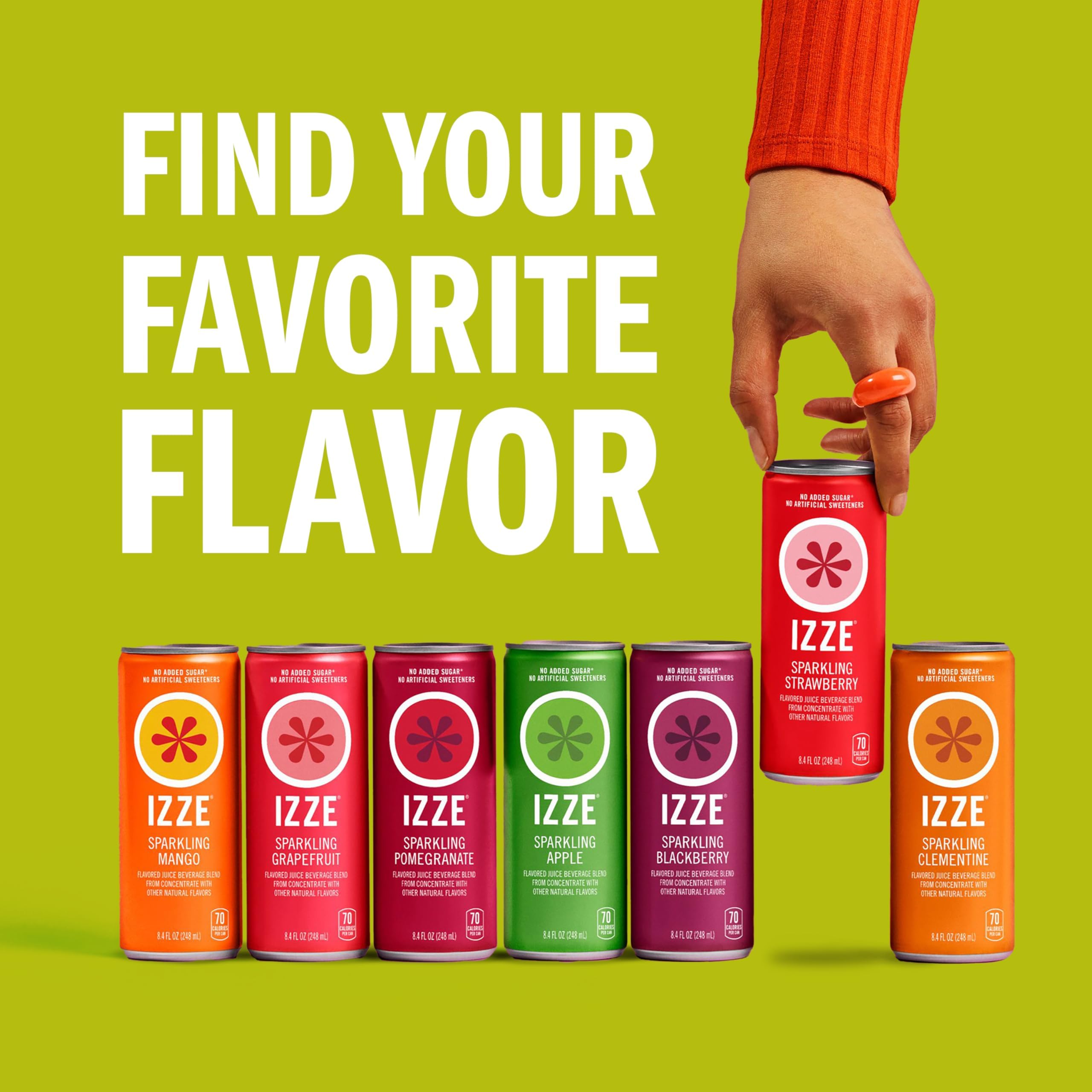 IZZE Cherry Lime assembly shot showcasing sparkling drink and bright fruit tones.