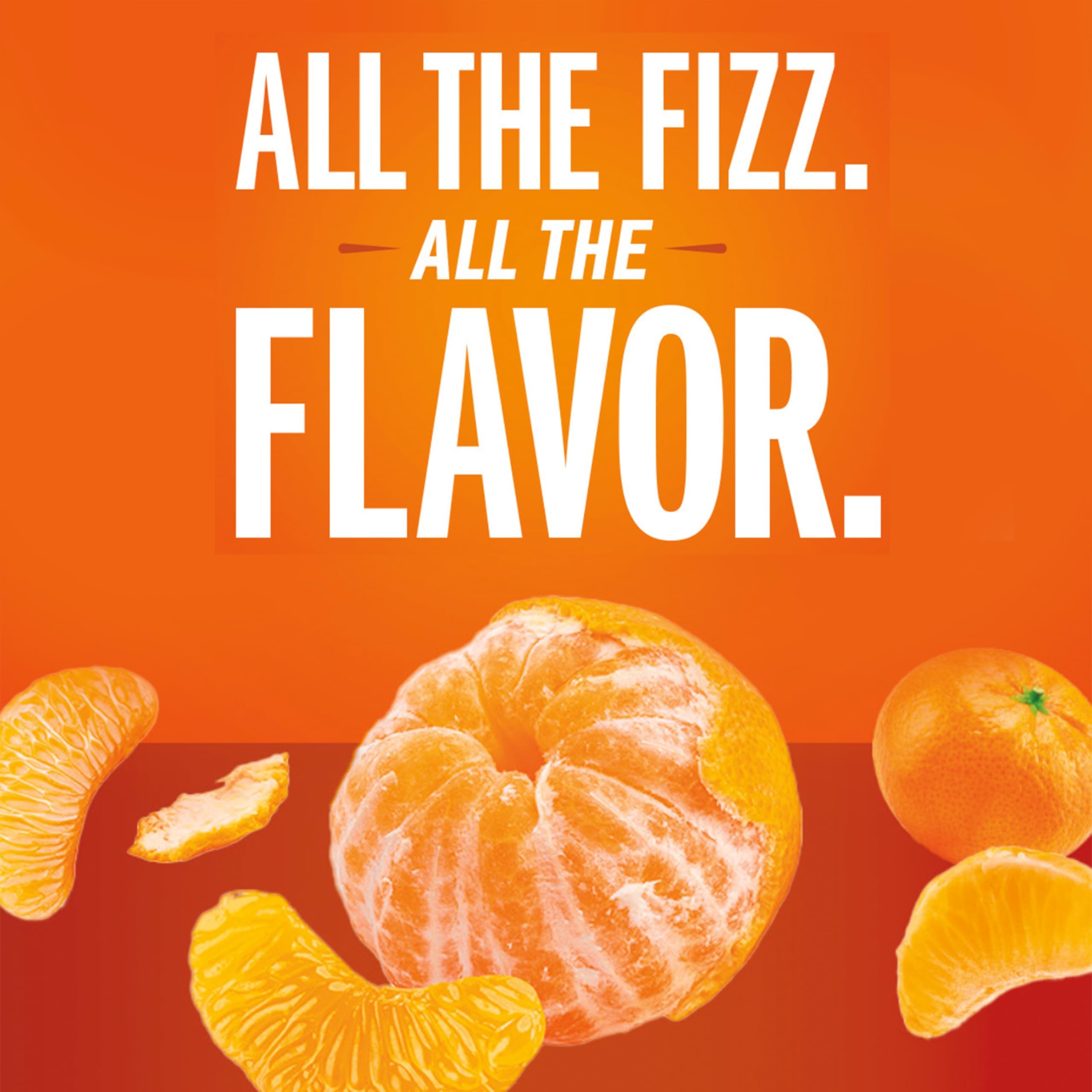 IZZE Clementine label close-up highlights real fruit content and vibrant color.