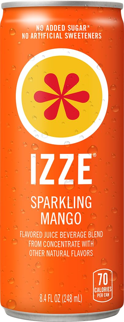 IZZE Dawn Clementine can close-up, bright citrus refreshment on the go.