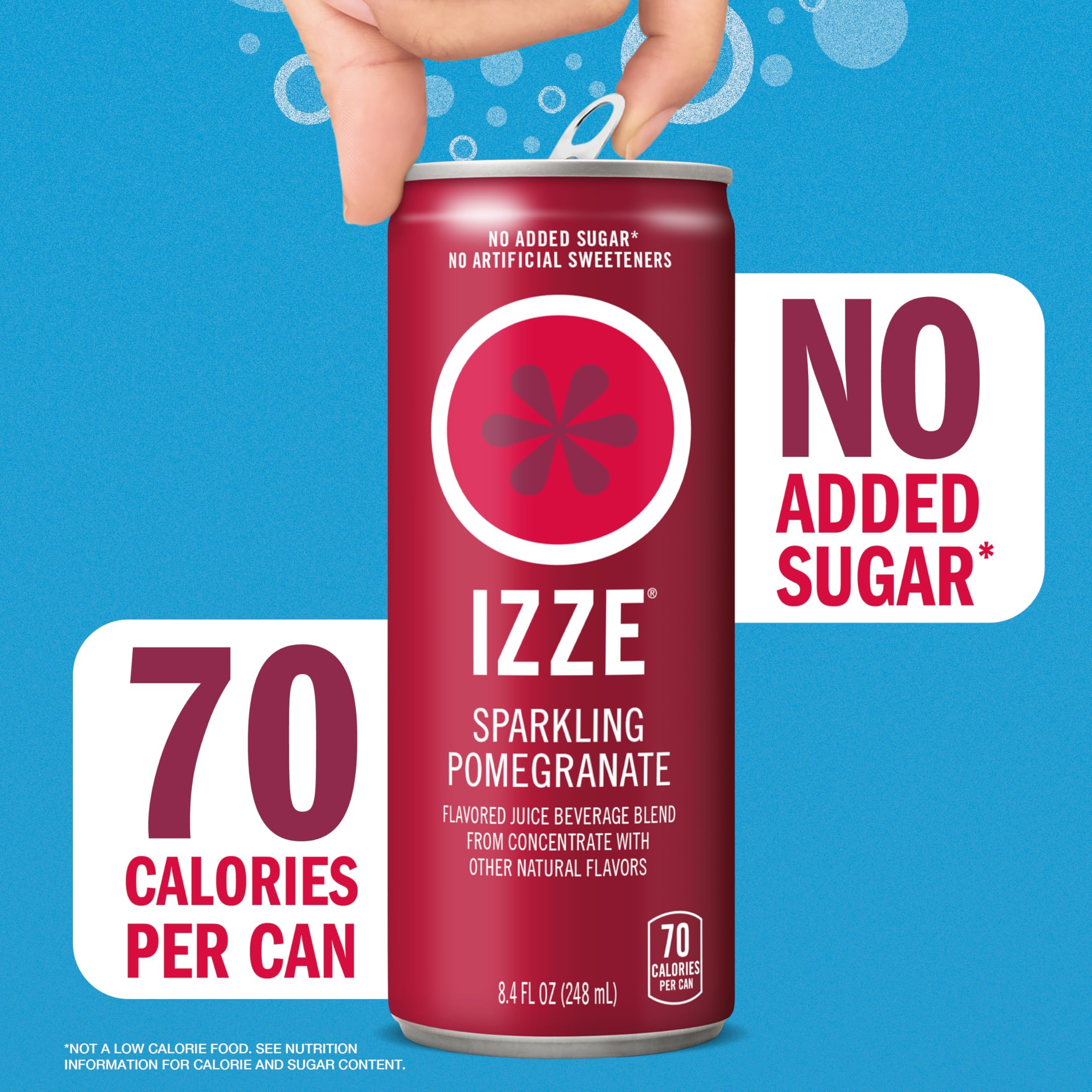 IZZE flavor variety pack image showcases several punchy fruit options to mix and match.