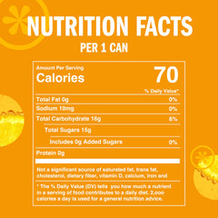 IZZE Pineapple Sparkling Juice can side panel, 60% real fruit juice.